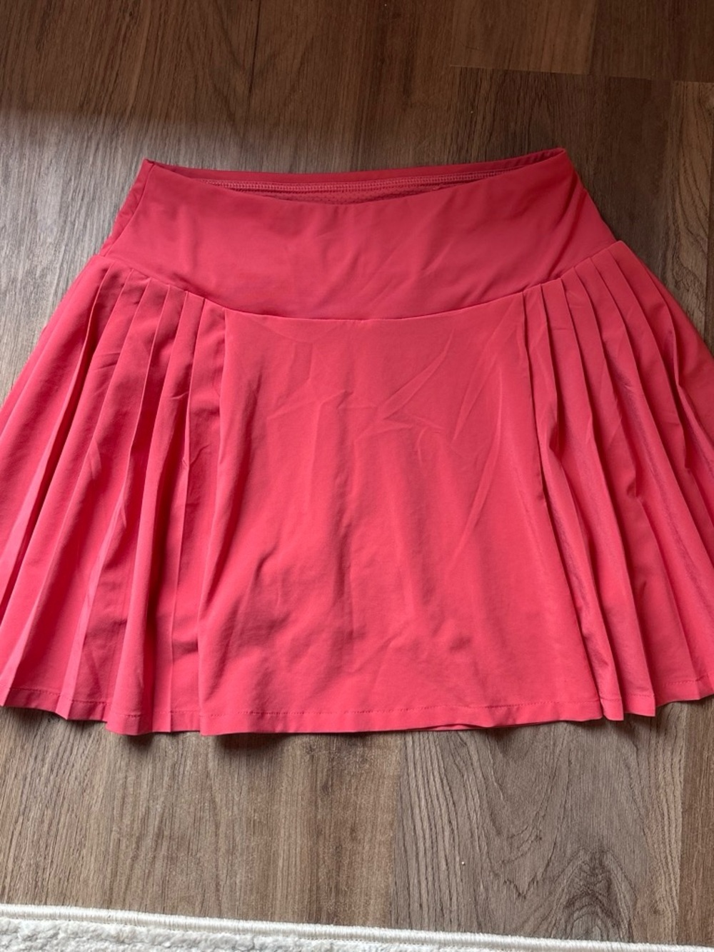 Women’s Coral Pink Pleated Skater Skirt